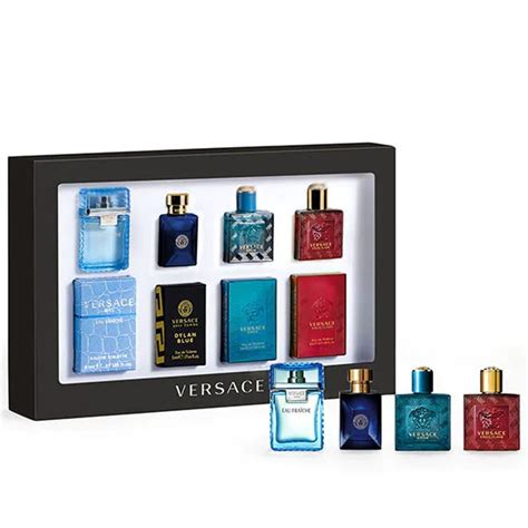 versace pour homme miniature coffret 4x5ml|Versace Mini Deluxe Cologne Set .